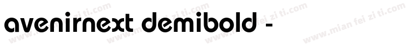 avenirnext demibold字字体转换